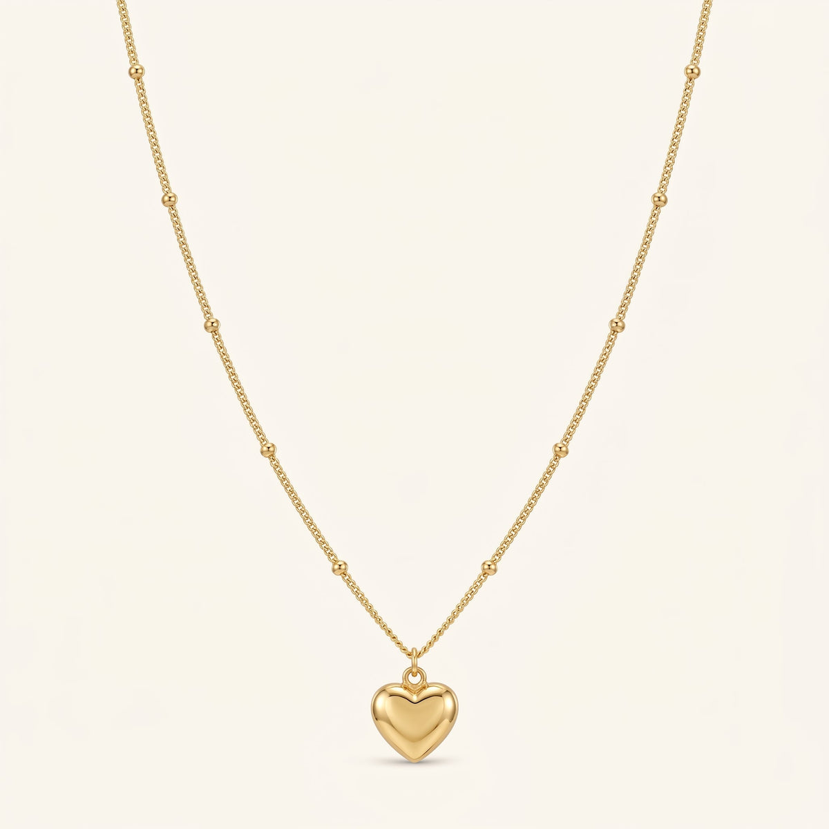 Dainty Heart Charm Necklace