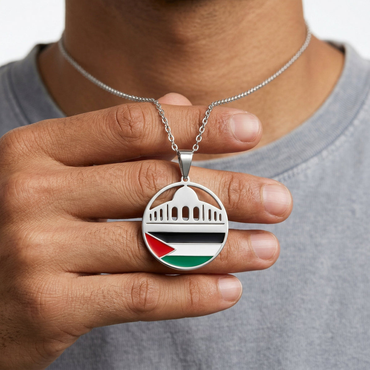 Barakah Palestine Mosque Necklace VIP